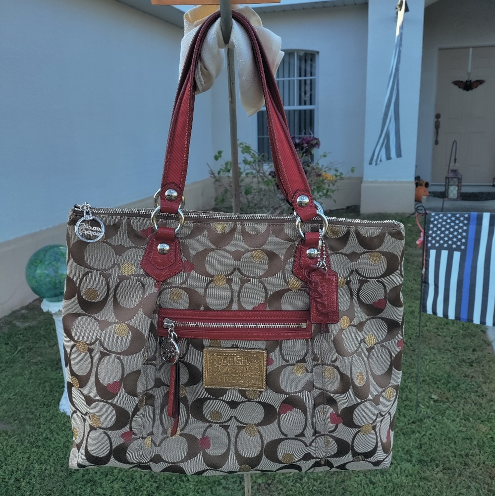 Coach Poppy Laura's secret admirer Tote #16289M